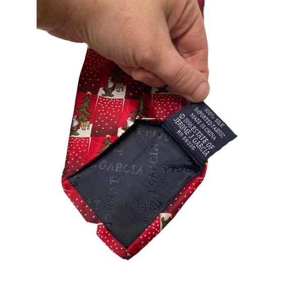 J Jerry Garcia Grateful Dead Merry Christmas Collection Thirty Two Necktie - Picture 6 of 7